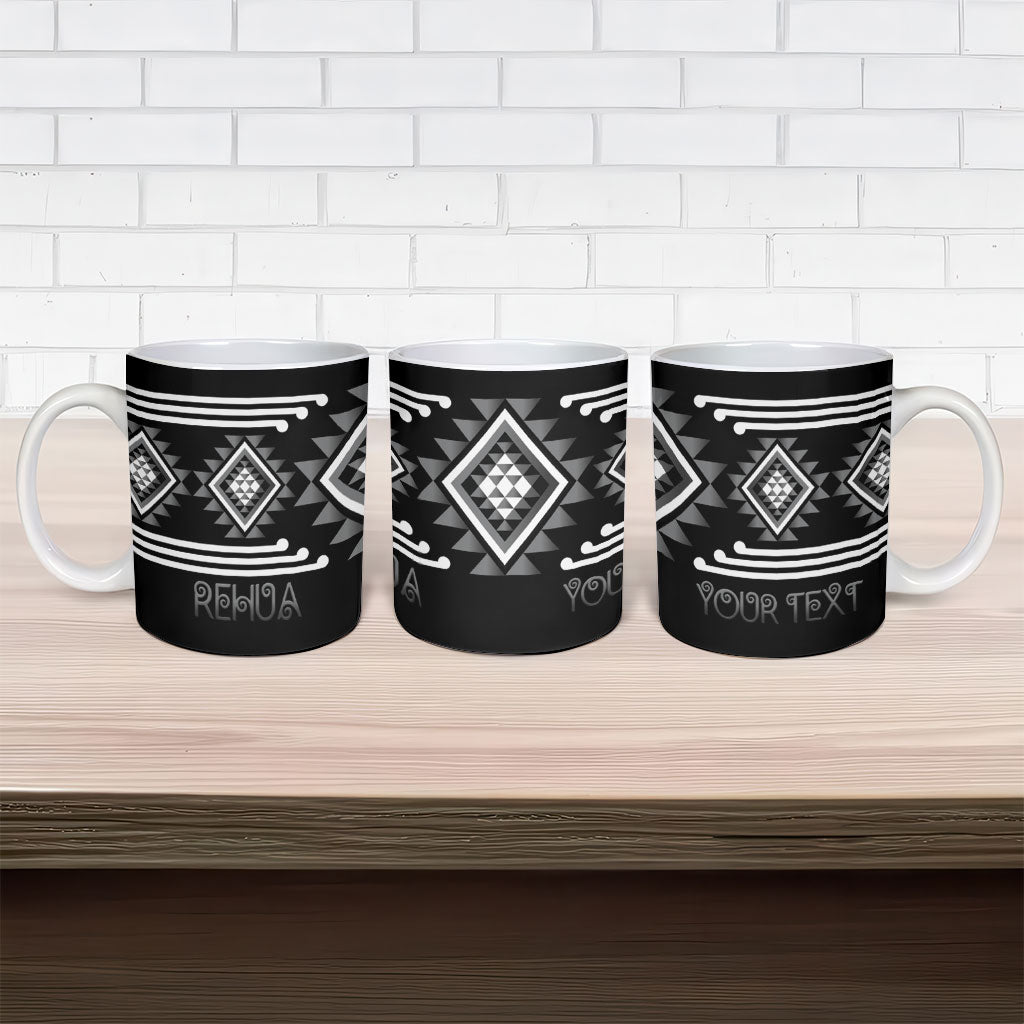 Aotearoa Atua Rehua Personalised Ceramic Mug Maori God Of Healing Taniko Motifs
