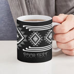 Aotearoa Atua Rehua Personalised Ceramic Mug Maori God Of Healing Taniko Motifs