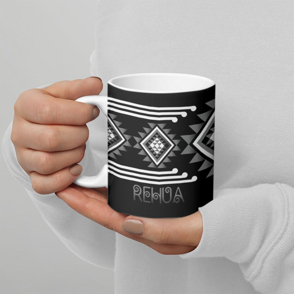 Aotearoa Atua Rehua Personalised Ceramic Mug Maori God Of Healing Taniko Motifs