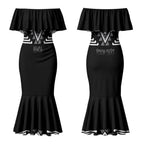 Aotearoa Atua Rehua Personalised Couples Matching Mermaid Dress and Hawaiian Shirt Maori God Of Healing Taniko Motifs