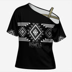 Aotearoa Atua Rehua Personalised Cross Shoulder Shirt Maori God Of Healing Taniko Motifs