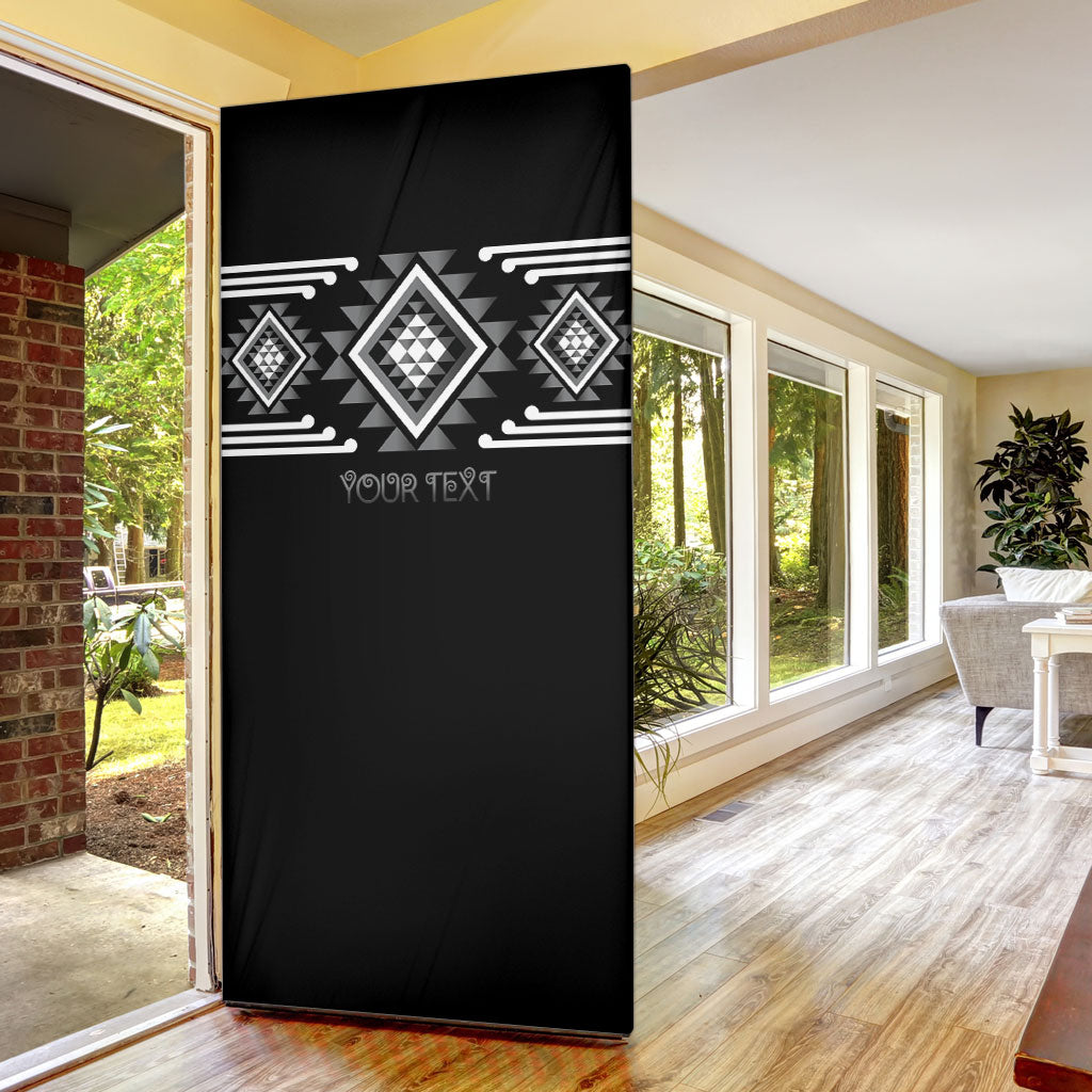 Aotearoa Atua Rehua Personalised Door Cover Maori God Of Healing Taniko Motifs