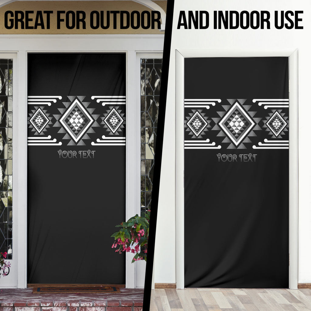 Aotearoa Atua Rehua Personalised Door Cover Maori God Of Healing Taniko Motifs