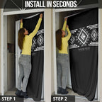 Aotearoa Atua Rehua Personalised Door Cover Maori God Of Healing Taniko Motifs