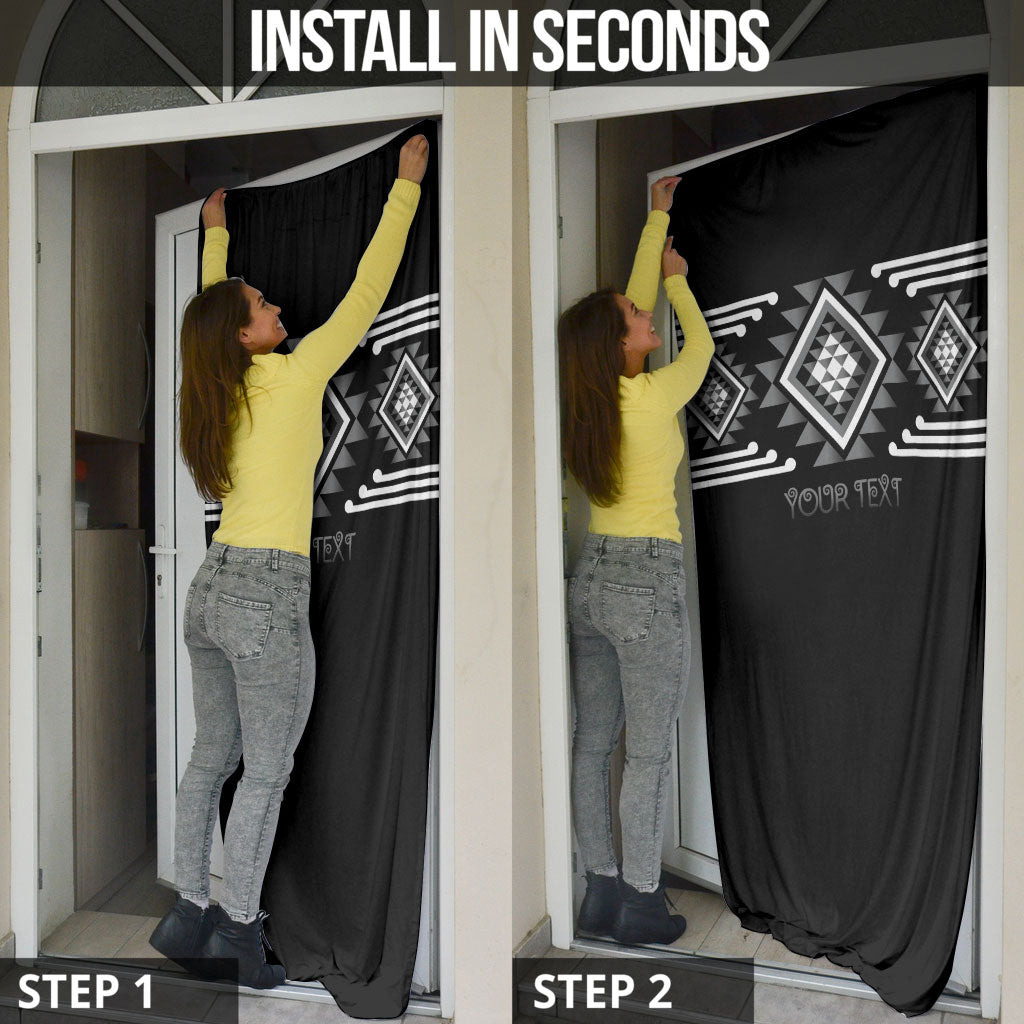 Aotearoa Atua Rehua Personalised Door Cover Maori God Of Healing Taniko Motifs