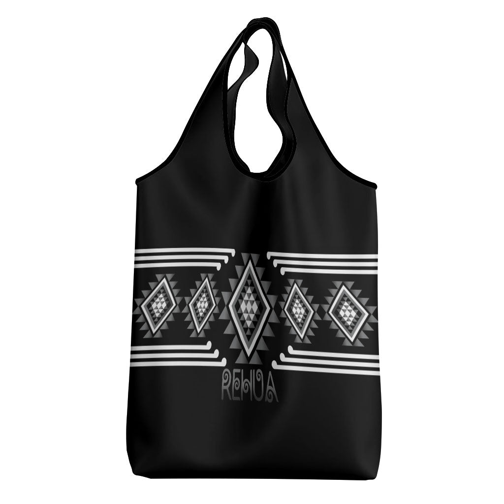 Aotearoa Atua Rehua Grocery Bag Maori God Of Healing Taniko Motifs