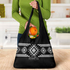 Aotearoa Atua Rehua Grocery Bag Maori God Of Healing Taniko Motifs