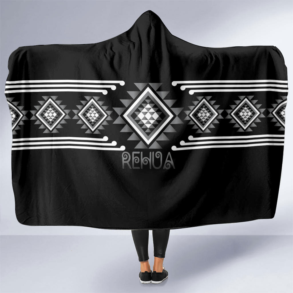 Aotearoa Atua Rehua Hooded Blanket Maori God Of Healing Taniko Motifs