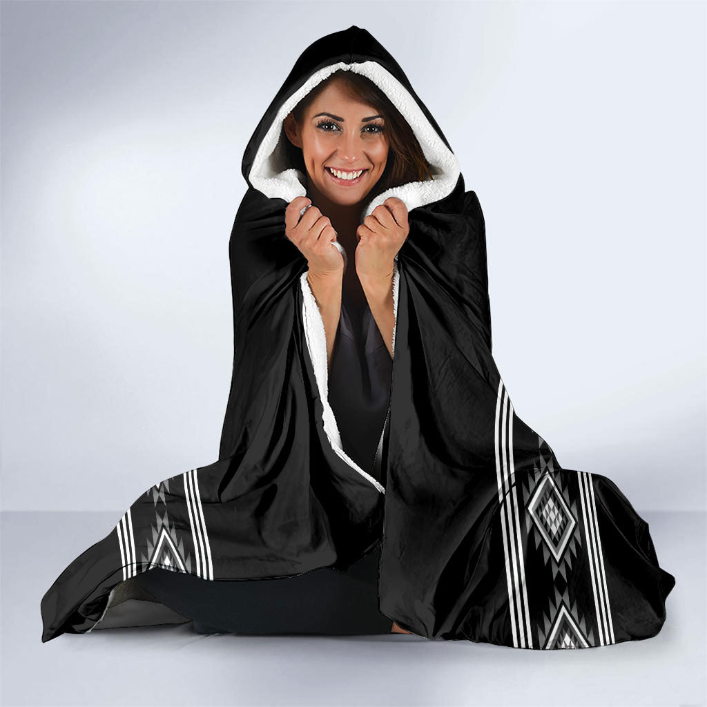 Aotearoa Atua Rehua Hooded Blanket Maori God Of Healing Taniko Motifs