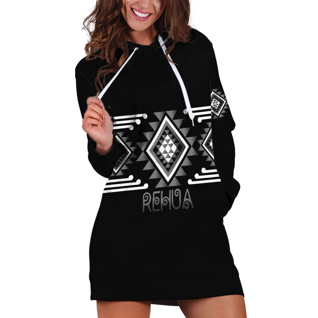 Aotearoa Atua Rehua Personalised Hoodie Dress Maori God Of Healing Taniko Motifs