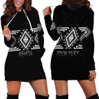 Aotearoa Atua Rehua Personalised Hoodie Dress Maori God Of Healing Taniko Motifs