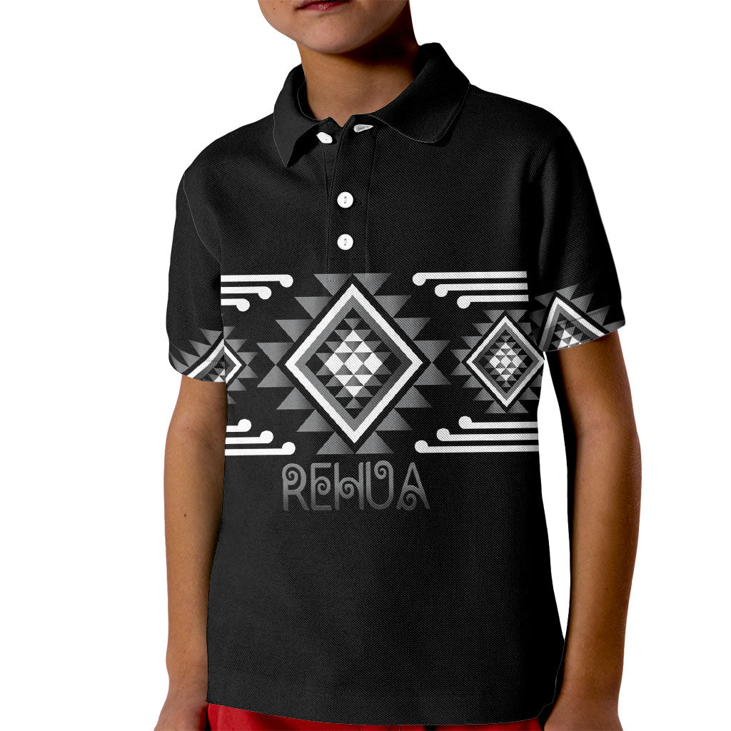Aotearoa Atua Rehua Personalised Kid Polo Shirt Maori God Of Healing Taniko Motifs