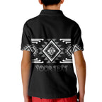 Aotearoa Atua Rehua Personalised Kid Polo Shirt Maori God Of Healing Taniko Motifs