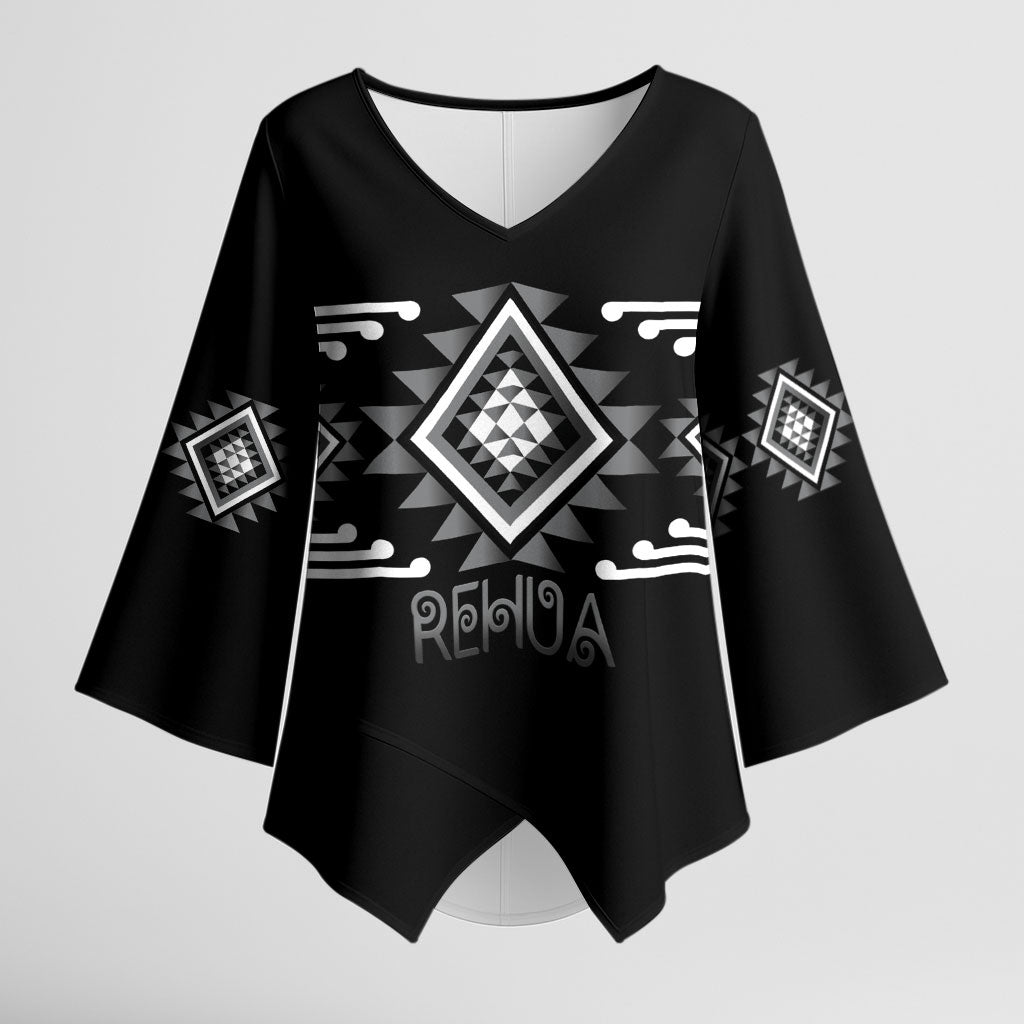 Aotearoa Atua Rehua Personalised Kimono Sleeve Blouse Maori God Of Healing Taniko Motifs
