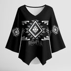 Aotearoa Atua Rehua Personalised Kimono Sleeve Blouse Maori God Of Healing Taniko Motifs
