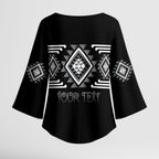 Aotearoa Atua Rehua Personalised Kimono Sleeve Blouse Maori God Of Healing Taniko Motifs