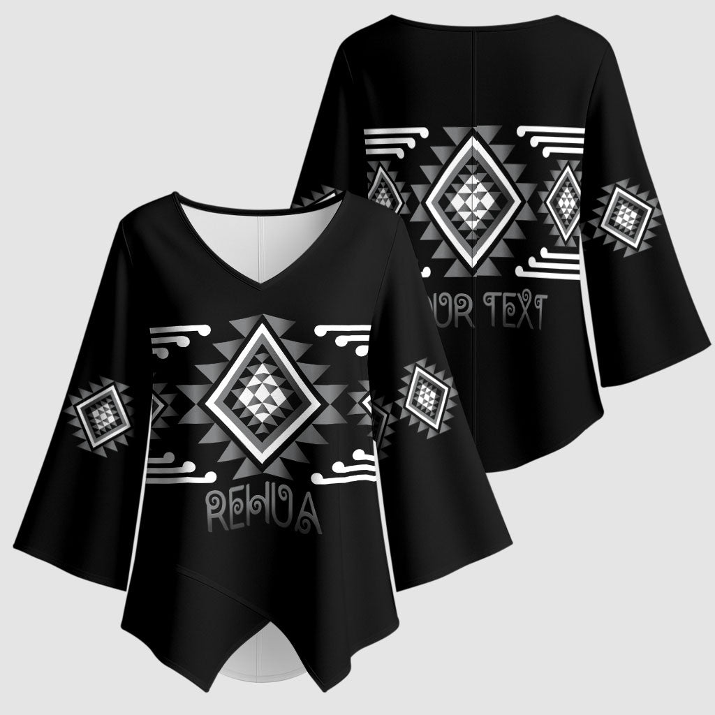 Aotearoa Atua Rehua Personalised Kimono Sleeve Blouse Maori God Of Healing Taniko Motifs