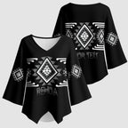 Aotearoa Atua Rehua Personalised Kimono Sleeve Blouse Maori God Of Healing Taniko Motifs