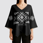 Aotearoa Atua Rehua Personalised Kimono Sleeve Blouse Maori God Of Healing Taniko Motifs
