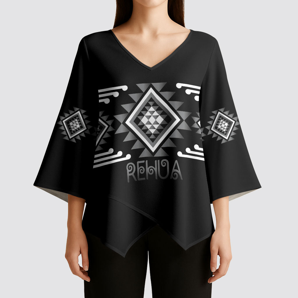 Aotearoa Atua Rehua Personalised Kimono Sleeve Blouse Maori God Of Healing Taniko Motifs