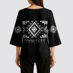 Aotearoa Atua Rehua Personalised Kimono Sleeve Blouse Maori God Of Healing Taniko Motifs