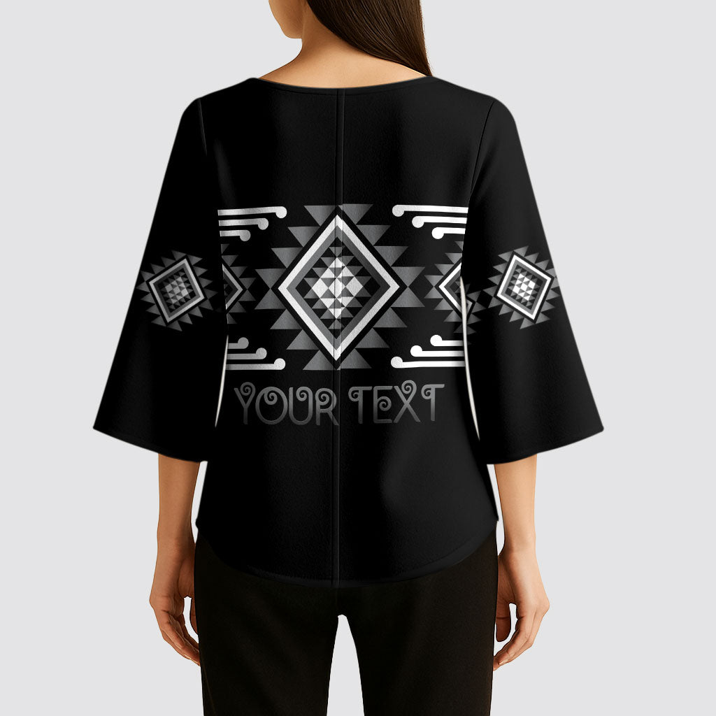 Aotearoa Atua Rehua Personalised Kimono Sleeve Blouse Maori God Of Healing Taniko Motifs