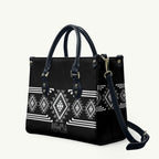 Aotearoa Atua Rehua Leather Bag Maori God Of Healing Taniko Motifs