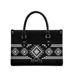 Aotearoa Atua Rehua Leather Bag Maori God Of Healing Taniko Motifs
