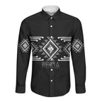 Aotearoa Atua Rehua Personalised Long Sleeve Button Shirt Maori God Of Healing Taniko Motifs