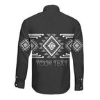 Aotearoa Atua Rehua Personalised Long Sleeve Button Shirt Maori God Of Healing Taniko Motifs