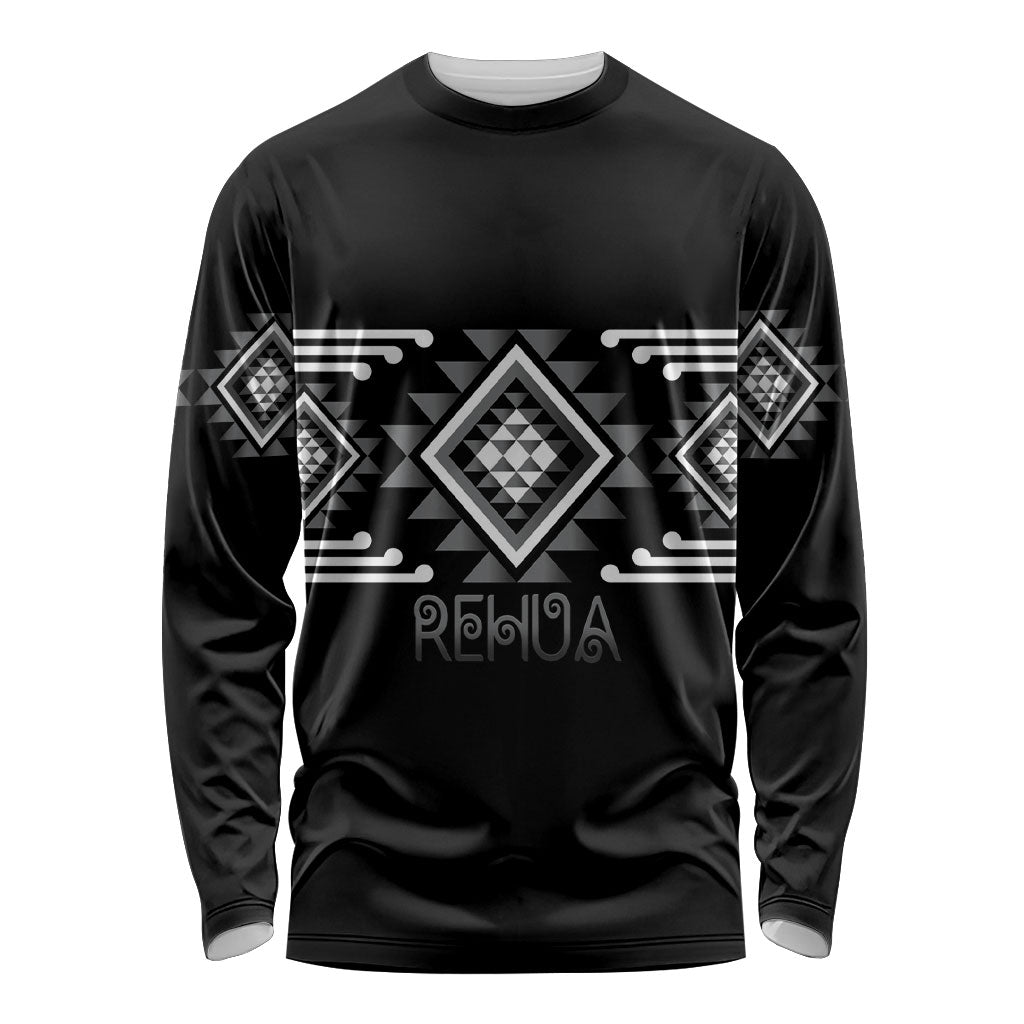 Aotearoa Atua Rehua Personalised Long Sleeve Shirt Maori God Of Healing Taniko Motifs