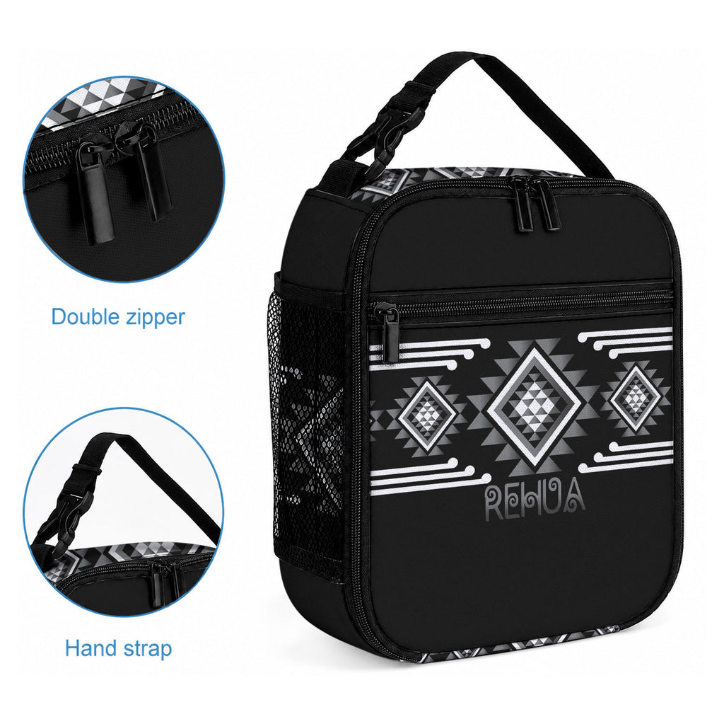 Aotearoa Atua Rehua Lunch Bag Maori God Of Healing Taniko Motifs