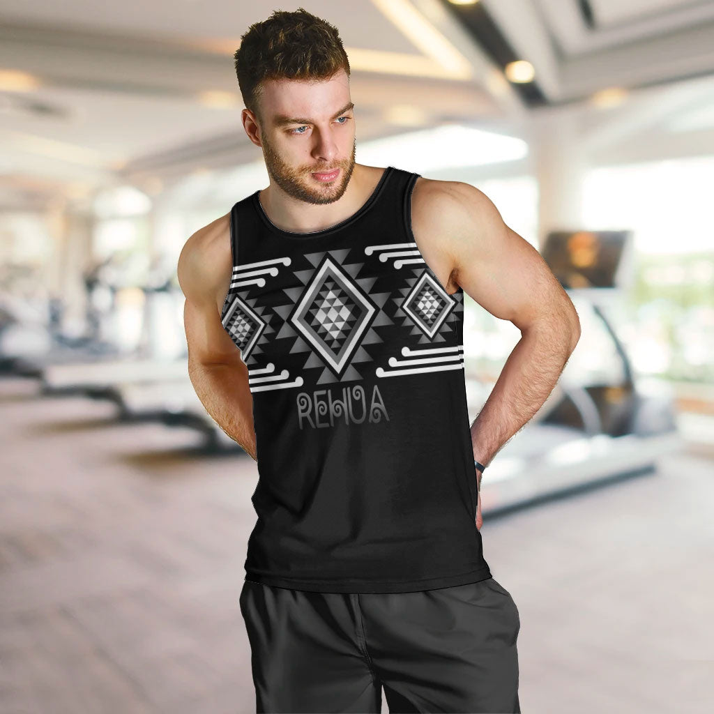 Aotearoa Atua Rehua Personalised Men Tank Top Maori God Of Healing Taniko Motifs