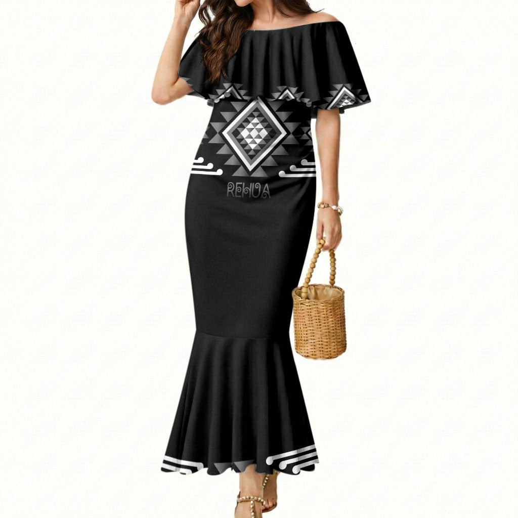 Aotearoa Atua Rehua Personalised Mermaid Dress Maori God Of Healing Taniko Motifs
