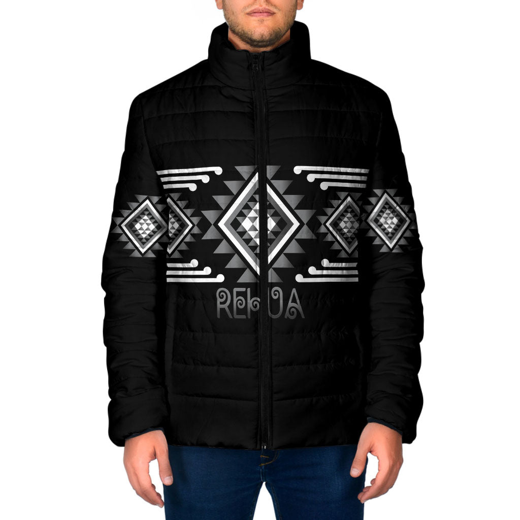 Aotearoa Atua Rehua Personalised Padded Jacket Maori God Of Healing Taniko Motifs