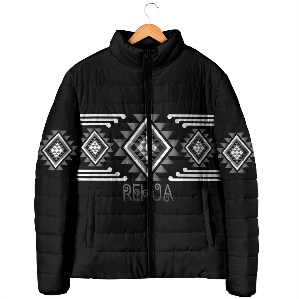 Aotearoa Atua Rehua Personalised Padded Jacket Maori God Of Healing Taniko Motifs