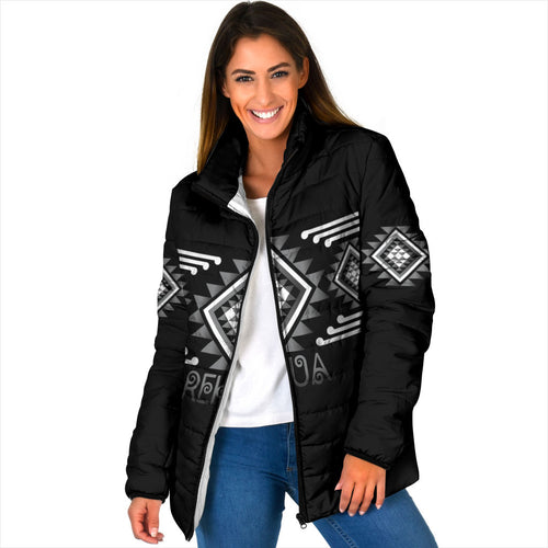 Aotearoa Atua Rehua Personalised Padded Jacket Maori God Of Healing Taniko Motifs