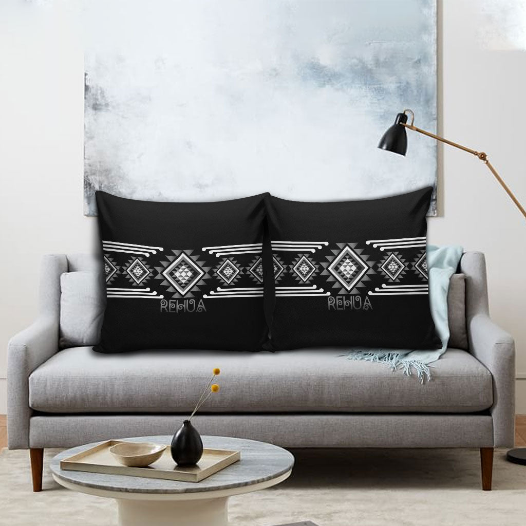 Aotearoa Atua Rehua Pillow Cover Maori God Of Healing Taniko Motifs
