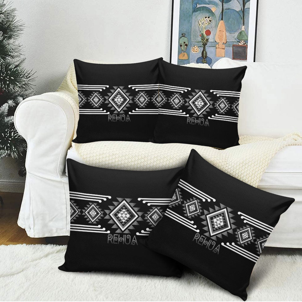 Aotearoa Atua Rehua Pillow Cover Maori God Of Healing Taniko Motifs