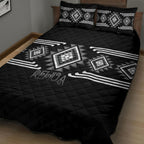 Aotearoa Atua Rehua Quilt Bed Set Maori God Of Healing Taniko Motifs