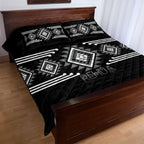 Aotearoa Atua Rehua Quilt Bed Set Maori God Of Healing Taniko Motifs