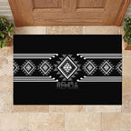 Aotearoa Atua Rehua Rubber Doormat Maori God Of Healing Taniko Motifs