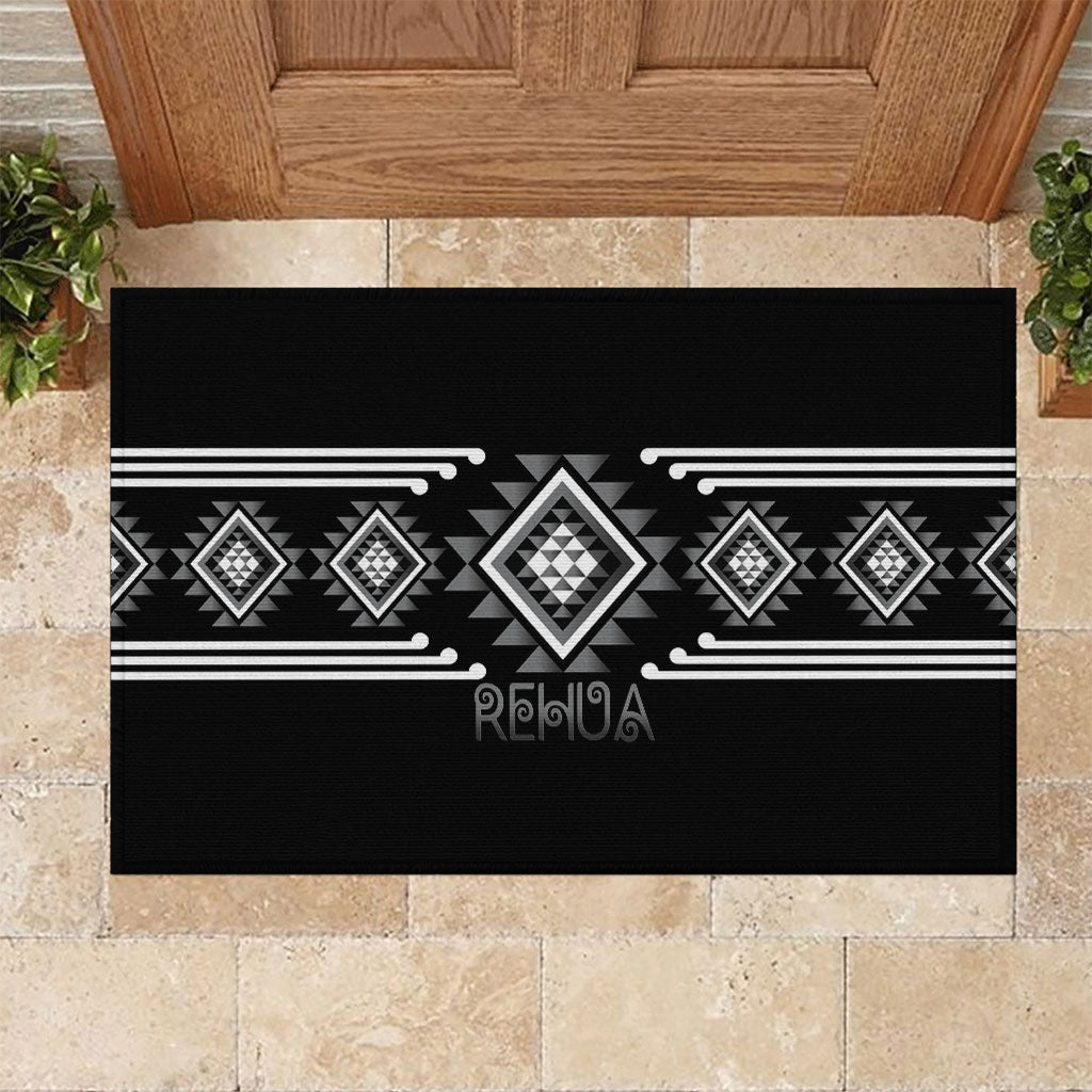 Aotearoa Atua Rehua Rubber Doormat Maori God Of Healing Taniko Motifs