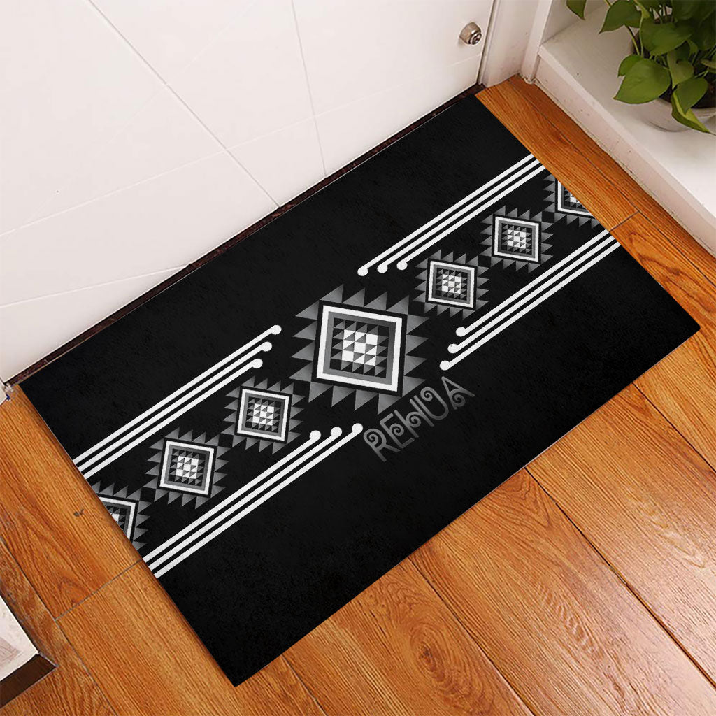 Aotearoa Atua Rehua Rubber Doormat Maori God Of Healing Taniko Motifs