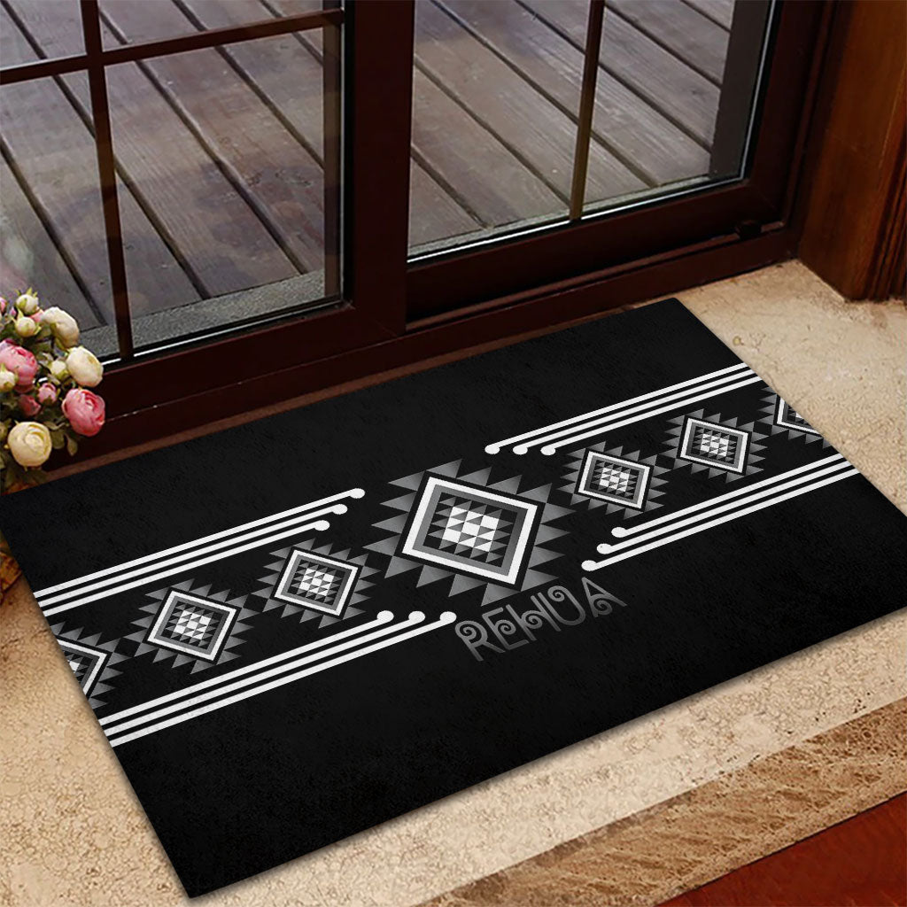 Aotearoa Atua Rehua Rubber Doormat Maori God Of Healing Taniko Motifs