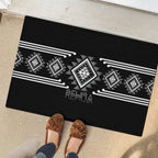 Aotearoa Atua Rehua Rubber Doormat Maori God Of Healing Taniko Motifs