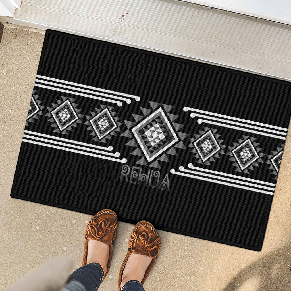 Aotearoa Atua Rehua Rubber Doormat Maori God Of Healing Taniko Motifs