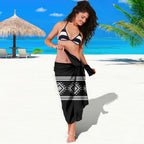 Aotearoa Atua Rehua Sarong Maori God Of Healing Taniko Motifs