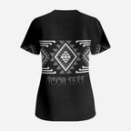 Aotearoa Atua Rehua Personalised Scrub Top Maori God Of Healing Taniko Motifs