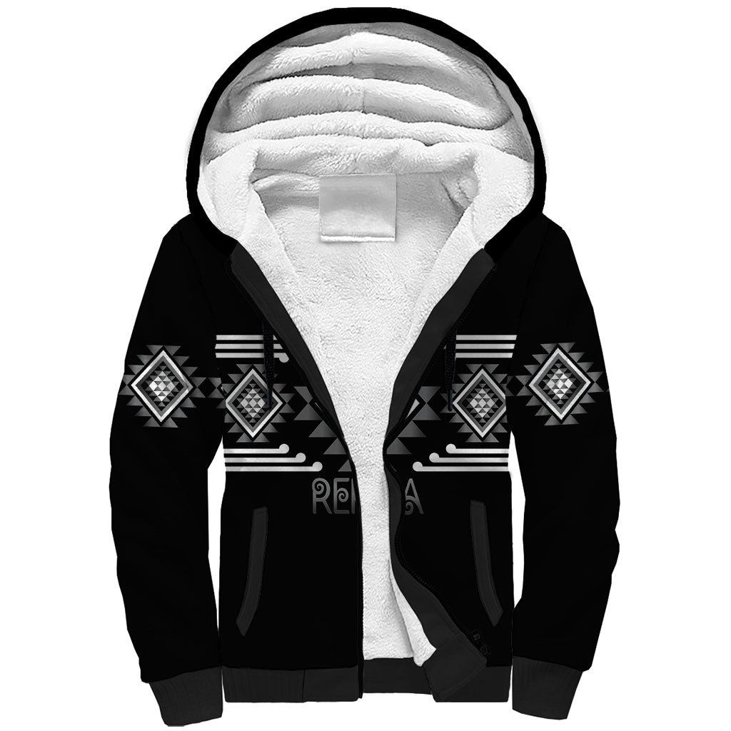 Aotearoa Atua Rehua Personalised Sherpa Hoodie Maori God Of Healing Taniko Motifs